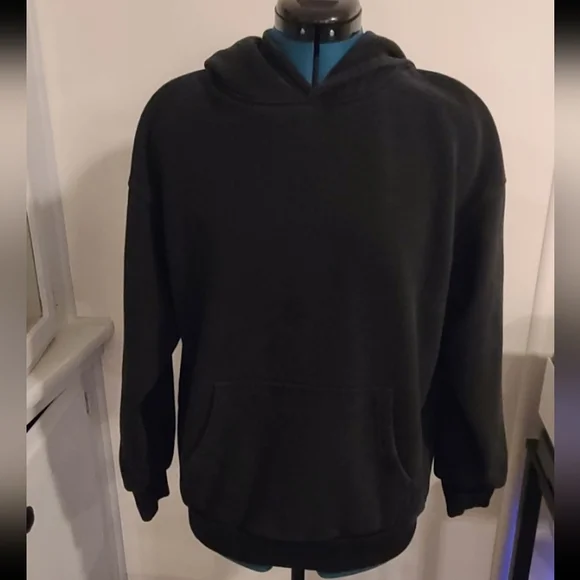 Trendy Queen Oversized Hoodie Fleece Sweater Black, XS - Picture 5 of 11